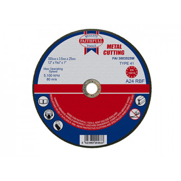 Faithfull Metal Cut Off Disc 300 x 3.5 x 25.4mm