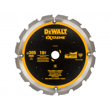 DEWALT Extreme PCD Fibre Cement Saw Blade 305 x 30mm x 16T