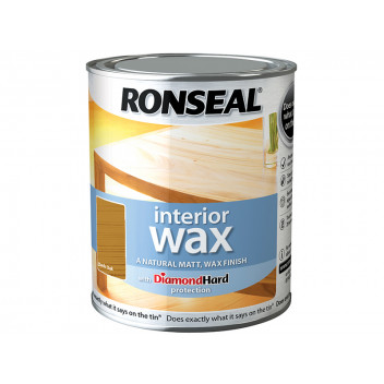 Ronseal Interior Wax Dark Oak 750ml