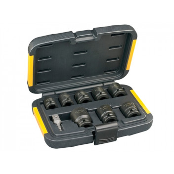 DEWALT DT7507 Impact Socket Set of 9 Metric 1/2in Drive