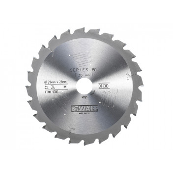 DEWALT Series 60 Circular Saw Blade 216 x 30mm x 24T ATB/Neg