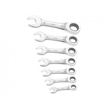 Expert Stubby Ratchet Spanner Set, 7 Piece