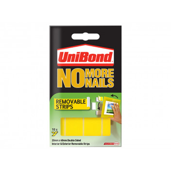 Unibond No More Nails Removable Pads 19mm x 40mm (Pack of 10)