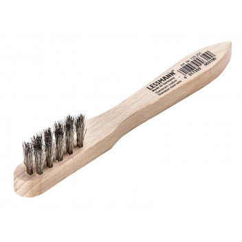 Lessmann Spark Plug Brush 3 Row Stainless Steel Wire