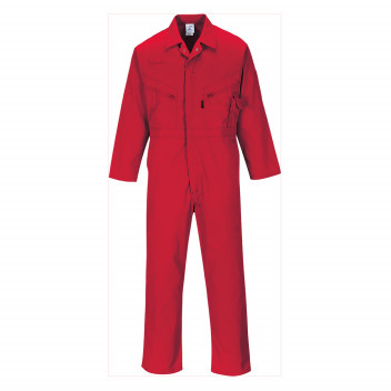 C813 Liverpool Zip Coverall Red 3 XL