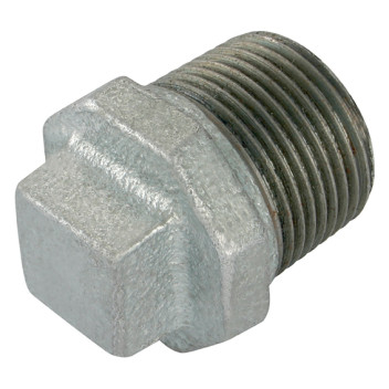 1\" BSPT MALE BEADED PLUG GALVANISED GF290G