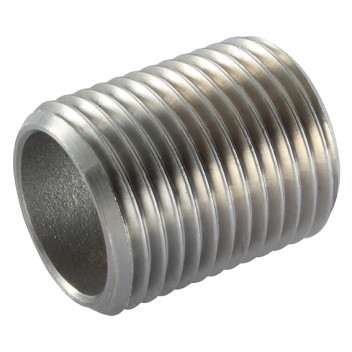 1.1/4\" BSPP CLOSE NIPPLE ST/STEEL 316