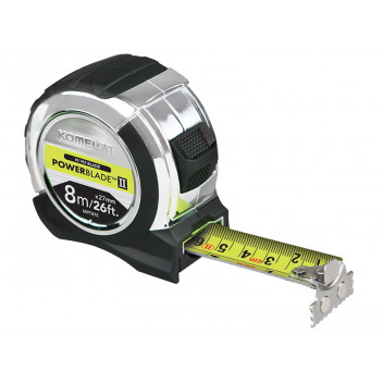 Komelon PowerBlade II Pocket Tape 8m/26ft (Width 27mm)