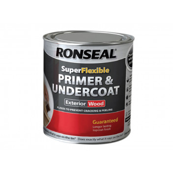 Ronseal Super Flexible Wood Primer & Undercoat Grey 750ml