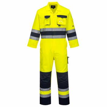 TX55 Nantes Hi-Vis Coverall Yellow/Navy Medium