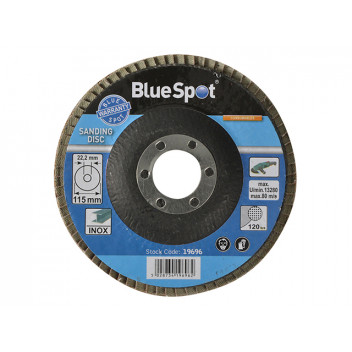 BlueSpot Tools Sanding Flap Disc 115mm 120 Grit