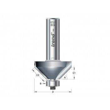 Trend 46/360 x 1/2 TCT Bearing Guided Chamfer 45 35.1 x 12mm