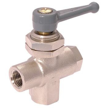 1/4\"BSPF x 6mm OD Ball Valve Ni Plated