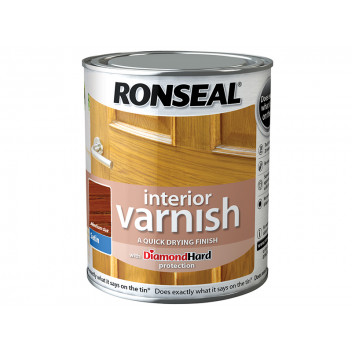 Ronseal Interior Varnish Quick Dry Satin Medium Oak 250ml