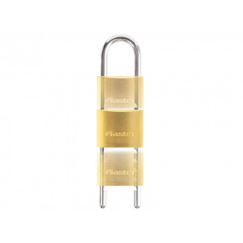 Master Lock Solid Brass 50mm Padlock with Adjustable Shackle