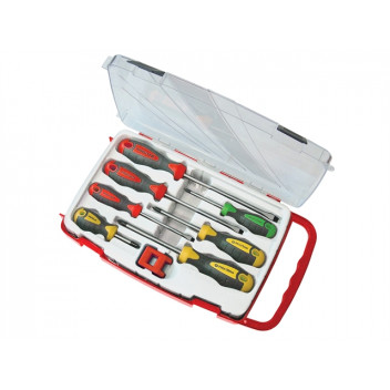 Faithfull Soft Grip Screwdriver Set, 8 Piece SL/PH/PZ