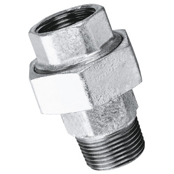 3/8\" BSPT/BSP MALE/FEM EQUAL UNION GALVANISED