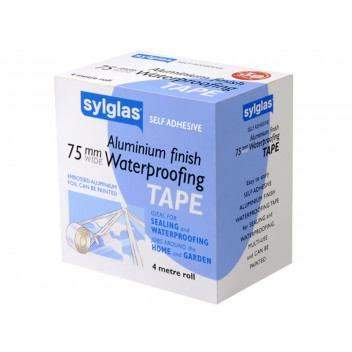Sylglas Aluminium Finish Waterproofing Tape 75mm x 4m