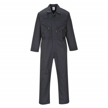 C813 Liverpool Zip Coverall Black Large