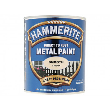 Hammerite Direct to Rust Smooth Finish Metal Paint Cream 750ml