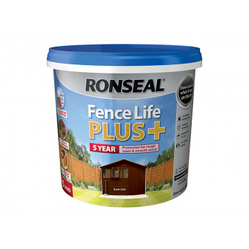Ronseal Fence Life Plus+ Dark Oak 5 litre