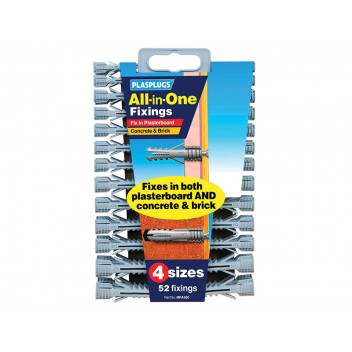 Plasplugs MFA 500 All-In-One Fixings Assorted (52)