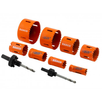 Bahco Electrician\'s Bi-Metal Holesaw Set, 10 Piece