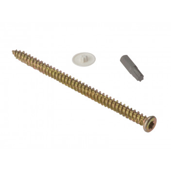 Concrete Frame Screw Torx Compatible High-Low Thread ZYP 7.5 x 122mm Box 100