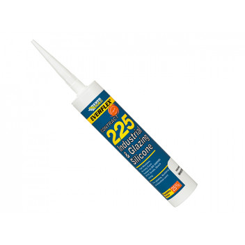 Everbuild Industrial & Glazing Silicone White 295ml 225