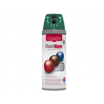 PlastiKote Twist & Spray Gloss Lawn Green 400ml
