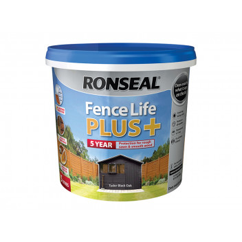 Ronseal Fence Life Plus+ Tudor Black Oak 5 litre