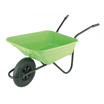 Walsall Boxed 90L Lime Polypropylene Wheelbarrow