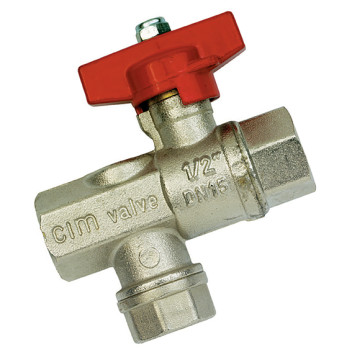 1/2\" BSP Brass Ball Valve Brass Alloy