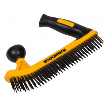 Roughneck Two Handed Wire Brush Soft-Grip