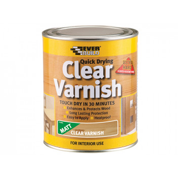 Everbuild Quick Dry Wood Varnish Matt Clear 2.5 litre