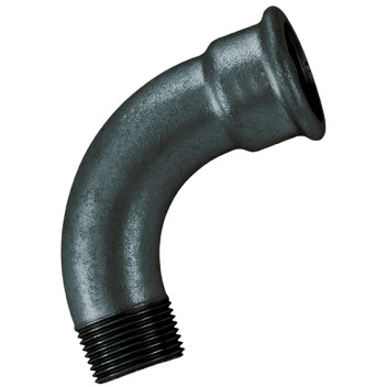 3/4\" BSPT/BSP MALE/FEM 90 BEND BLACK