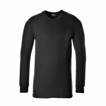 B123 Thermal T-Shirt Long Sleeve Black Medium
