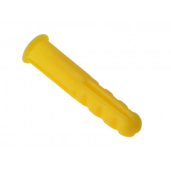 ForgeFix Plastic Wall Plug Yellow No.4-6 Box 1000