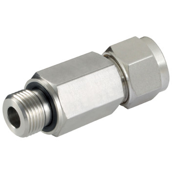 LONG MALE CONN 1/2 OD 3/4-16 SAE/MS