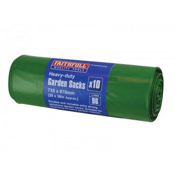 Faithfull Heavy-Duty Strong Garden Sacks (Roll 10)