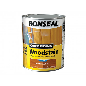 Ronseal Quick Drying Woodstain Satin Natural Oak 750ml