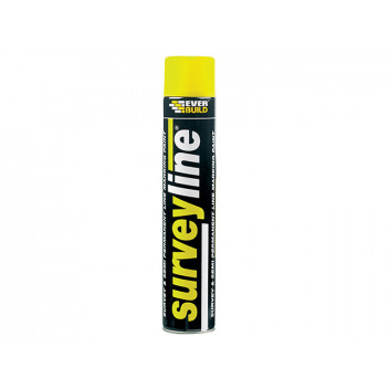 Everbuild Survey Line Marker Spray Yellow 700ml