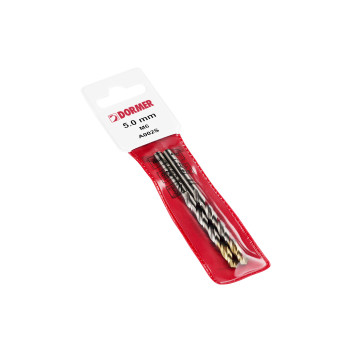 2.5mm HSS TiN-Tip Straight Shank Jobber Drill (A002) OAL 57mm