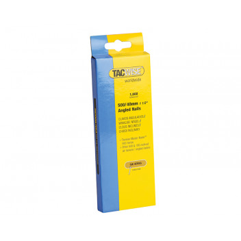 Tacwise 500 18 Gauge 40mm Angled Nails Pack 1000
