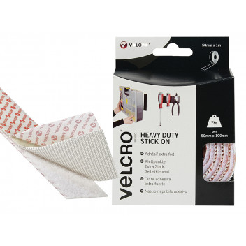 VELCRO Brand VELCRO Brand Heavy-Duty Stick On Tape 50mm x 1m White