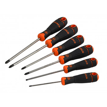 Bahco BAHCOFIT Screwdriver Set, 6 Piece SL/PH/PZ