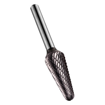 12.7mm Carbide Rotary Burr, TiAlN Coated, Ball Nosed Cone, Shape L (P821C)