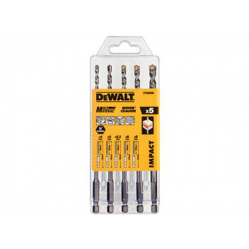 DEWALT DT60099 Extreme Impact Masonry Drill Bit Set 5 Piece