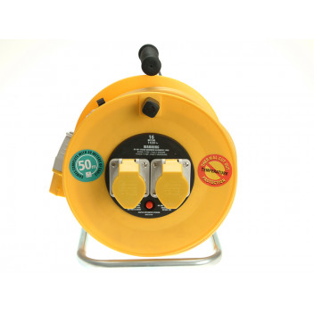 Masterplug Cable Reel 110V 16A Thermal Cut-Out 50m