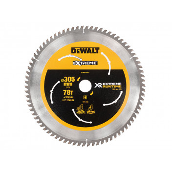 DEWALT FlexVolt XR Mitre Saw Blade 305 x 30mm x 78T